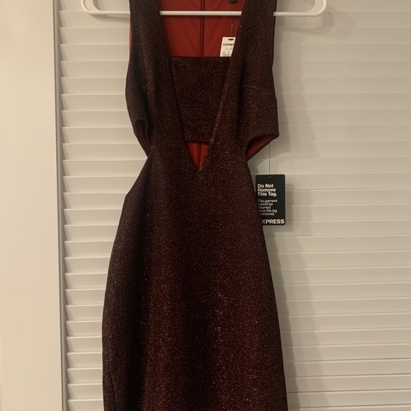 Express Glitter cut out dress - Picture 2 of 2